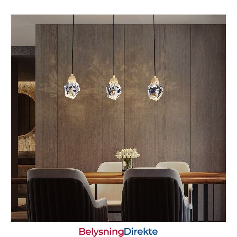 Mini Enkel Krystallkulelampe Hengende Taklampe