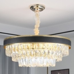 Moderne Pendellampe Krystall Taklampe 9 12 16 Lys