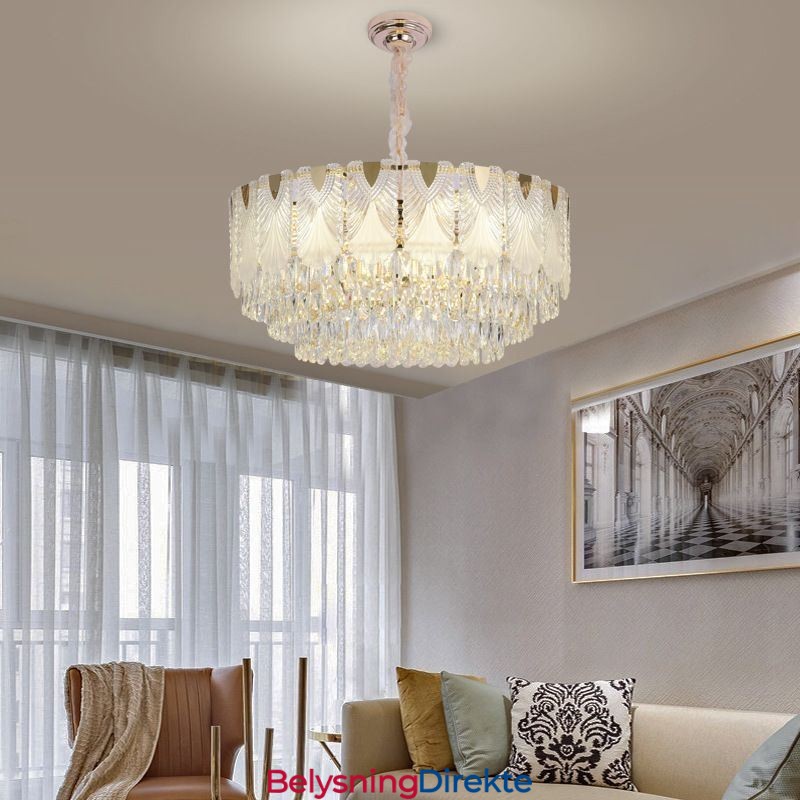 Krystall Pendellampe Lace Rund Taklampe