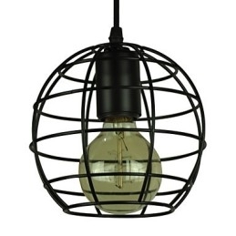 Globeformet Europeisk Stil Vintage Lysekrone For Svart Anhengslampe