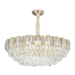 Krystall Pendellampe Rund Taklampe