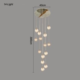 Glass Pendellampe Kreativ Dekorativ Glasskule Loft
