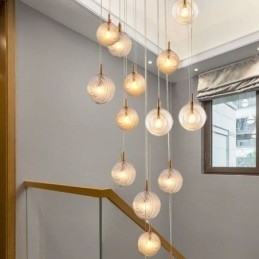Glass Pendellampe Kreativ Dekorativ Glasskule Loft