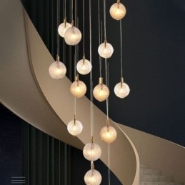 Glass Pendellampe Kreativ Dekorativ Glasskule Loft