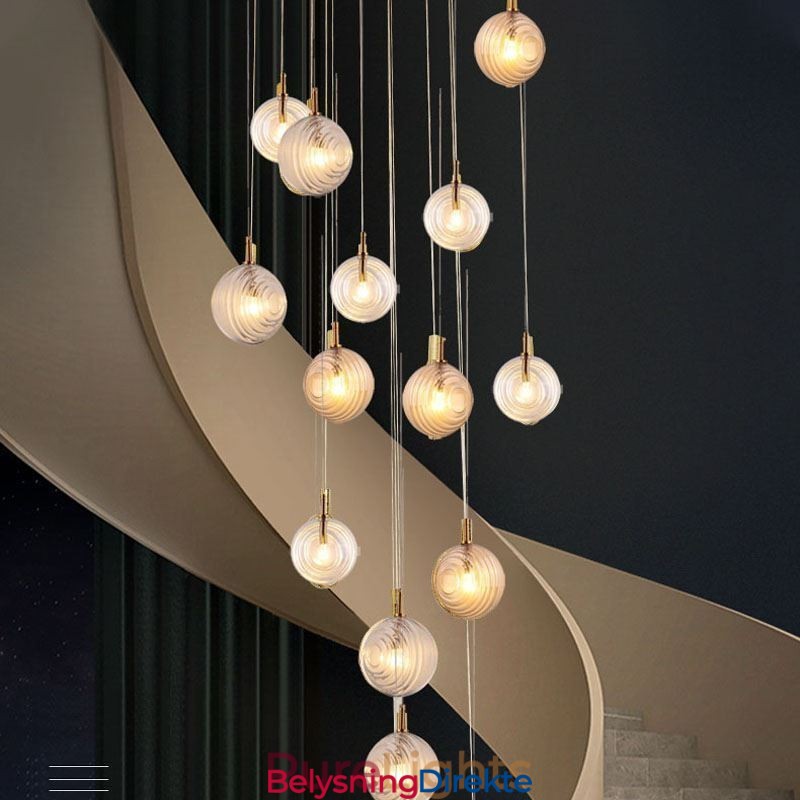 Glass Pendellampe Kreativ Dekorativ Glasskule Loft