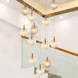 Glass Pendellampe Kreativ Dekorativ Glasskule Loft