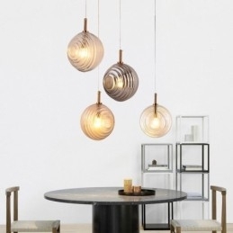 Glass Pendellampe Kreativ Dekorativ Glasskule Loft