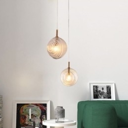 Glass Pendellampe Kreativ Dekorativ Glasskule Loft