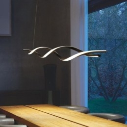 Moderne Pendellamper I Svart, Bølgeformet Hengende Lamper