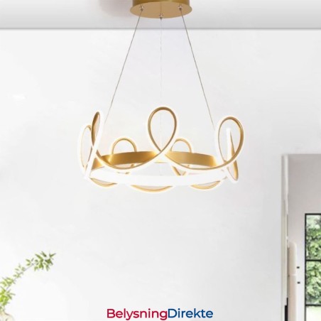 Moderne Hengelampe Crown Pendellampe Aluminium 1 Lyspære