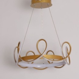 Moderne Hengelampe Crown Pendellampe Aluminium 1 Lyspære