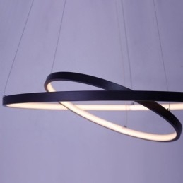 Moderne Enkel Pendellampe I Aluminium Med Dobbel Ring