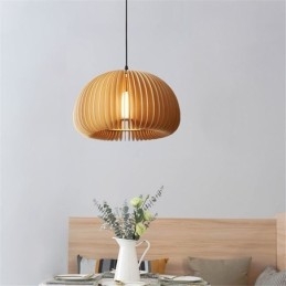 Retro-Stil Pendellampe I Basswood, Gresskarpendellampe