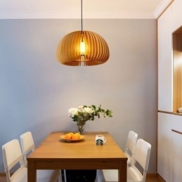 Retro-Stil Pendellampe I Basswood, Gresskarpendellampe