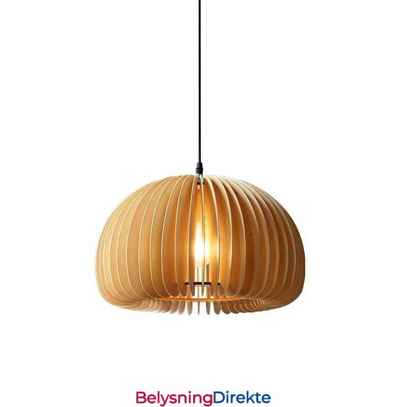 Retro-Stil Pendellampe I Basswood, Gresskarpendellampe
