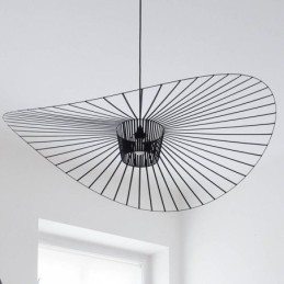 Jern Pendellampe Stråhattlampe 1 Lys