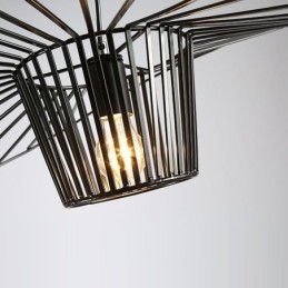 Jern Pendellampe Stråhattlampe 1 Lys
