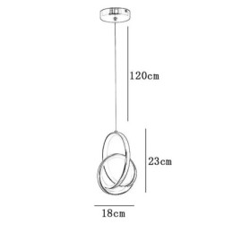 Pendellampe Uregelmessig Ringformet Taklampe