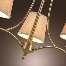 Moderne Samtids Tradisjonell Klassisk Rustikk Hytte Vintage Øy Messing Metall Lysekrone Spisestue