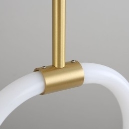 Moderne Enkel Pendellampe I Messing