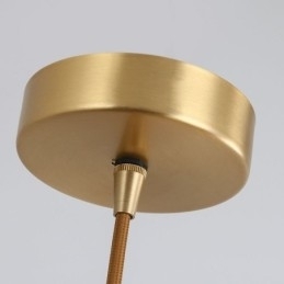 Moderne Enkel Pendellampe I Messing