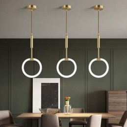 Moderne Taklampe Dimbar Akryl Taklampe L