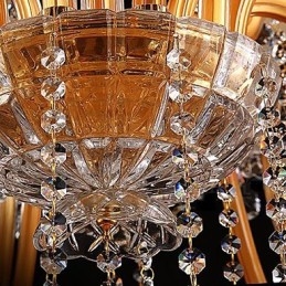 Moderne Samtids Tradisjonell Klassisk Vintage Krystallmaling Glass Lysekrone