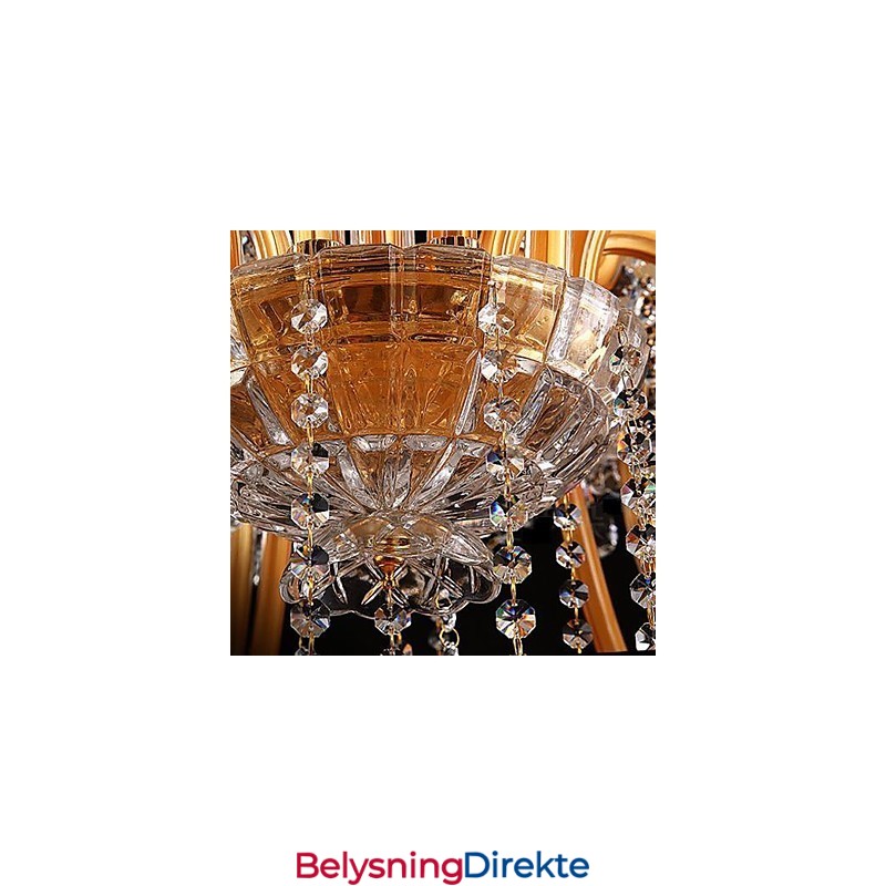 Moderne Samtids Tradisjonell Klassisk Vintage Krystallmaling Glass Lysekrone