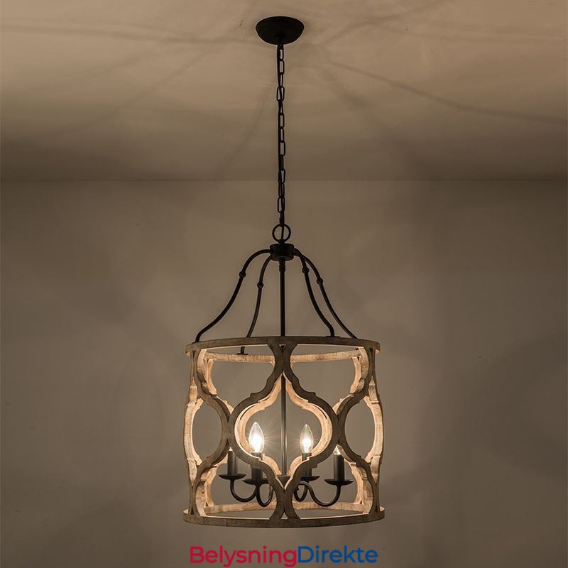 Vintage-Stil Lanterne Med 4 Lys