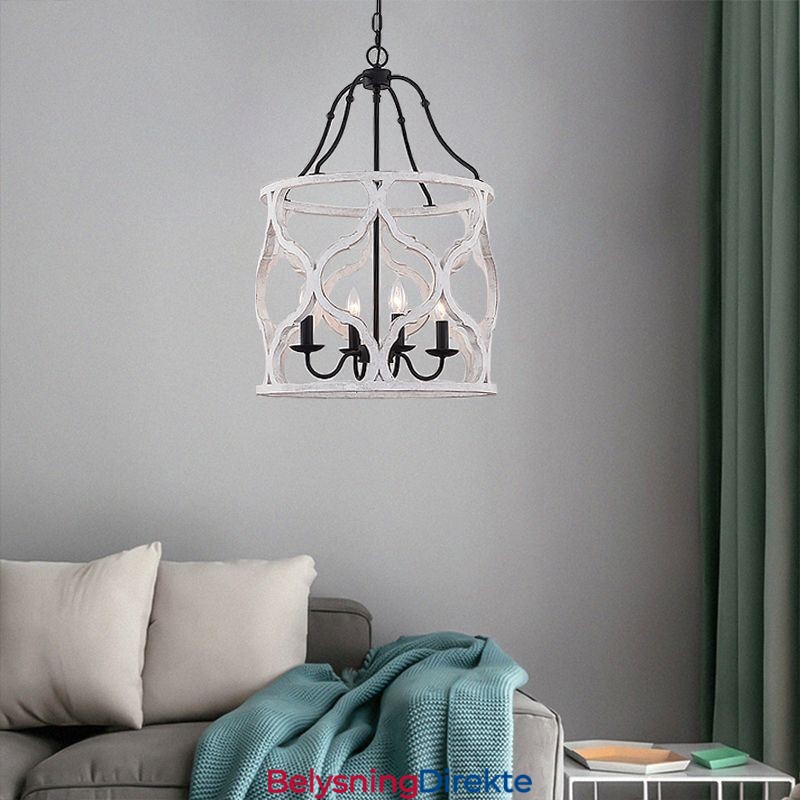 Vintage-Stil Lanterne Med 4 Lys