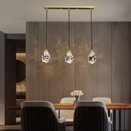 Mini Enkel Krystallkulelampe Hengende Taklampe