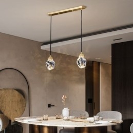 Mini Enkel Krystallkulelampe Hengende Taklampe