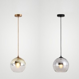 Kreativ Jern+Glass Kuleformet Anhengslampe Dekorativ Belysning