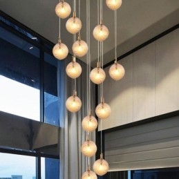 Glass Pendellampe Kreativ Dekorativ Glasskule Loft