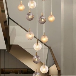 Glass Pendellampe Kreativ Dekorativ Glasskule Loft