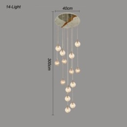 Glass Pendellampe Kreativ Dekorativ Glasskule Loft