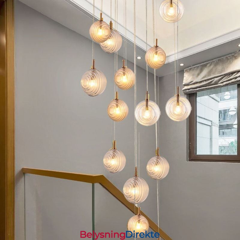 Glass Pendellampe Kreativ Dekorativ Glasskule Loft
