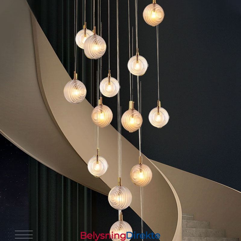 Glass Pendellampe Kreativ Dekorativ Glasskule Loft