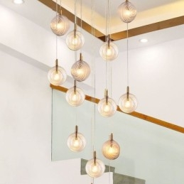Glass Pendellampe Kreativ Dekorativ Glasskule Loft