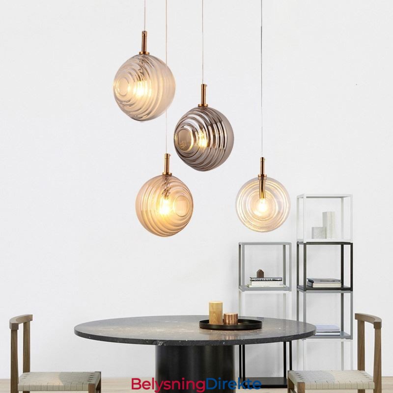 Glass Pendellampe Kreativ Dekorativ Glasskule Loft