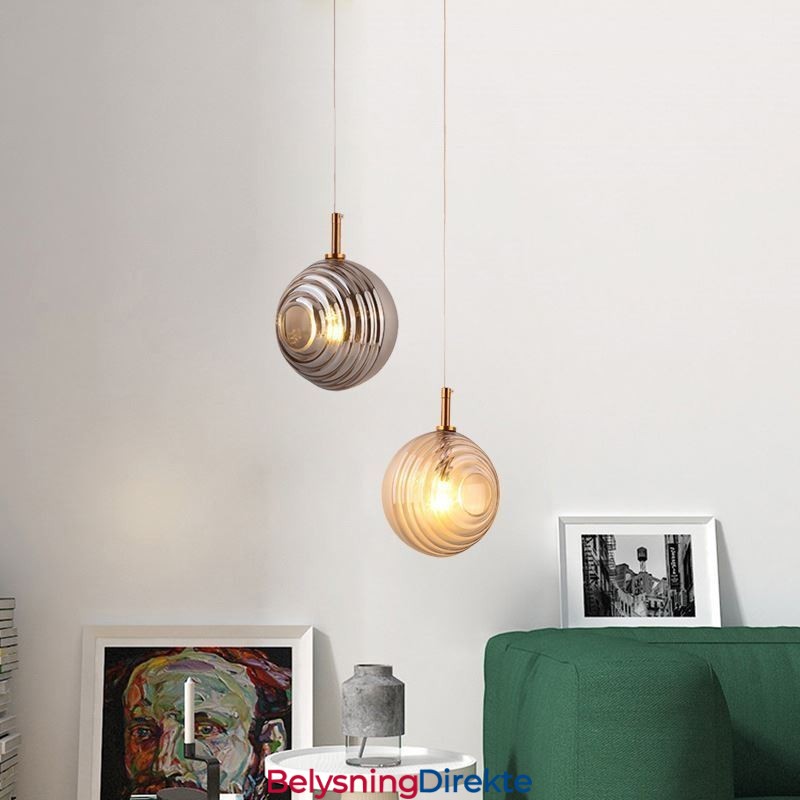 Glass Pendellampe Kreativ Dekorativ Glasskule Loft