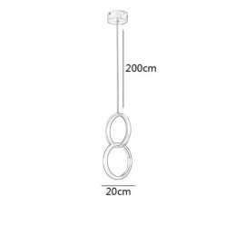 Pendellampe Messingringer Dekorativ Lampe