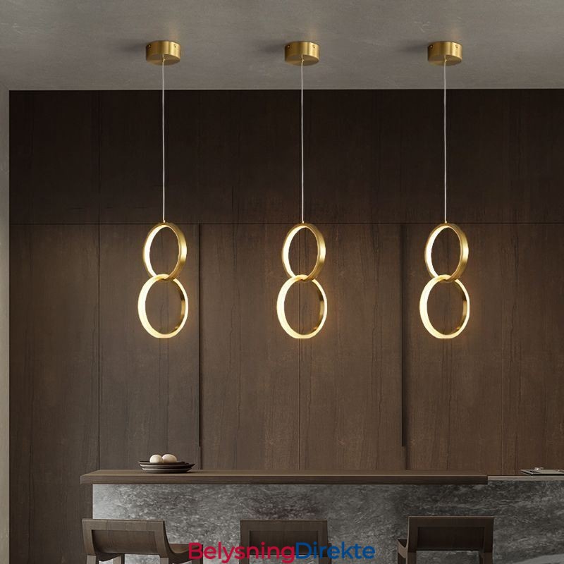 Pendellampe Messingringer Dekorativ Lampe
