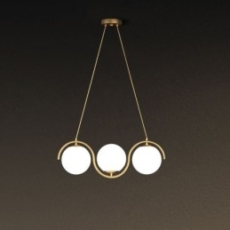 Moderne Glasskuleformet Anhengslampe Minimalistisk Lampe