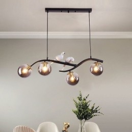 Moderne Minimalistisk Grenpendellampe Med 4 Lamper