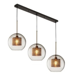 Minimalistisk Glassklyngependellampe Med 3 Lys, Taklampeøy