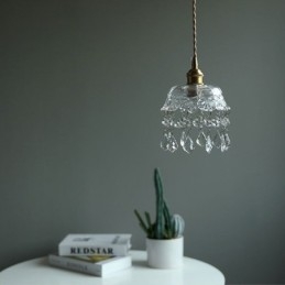 Elegant Glass Pendellampe Med Enkelt Hode, Mini-Pendellampe