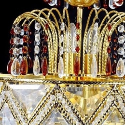 Tradisjonell Klassisk Krystallmaling Metalllysekrone