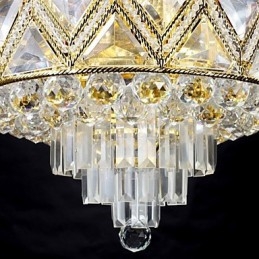Tradisjonell Klassisk Krystallmaling Metalllysekrone