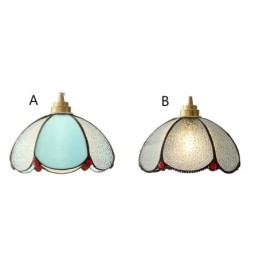 Minimalistisk Petal Glass Pendellampe Enkelthodet Glass Pendellampe
